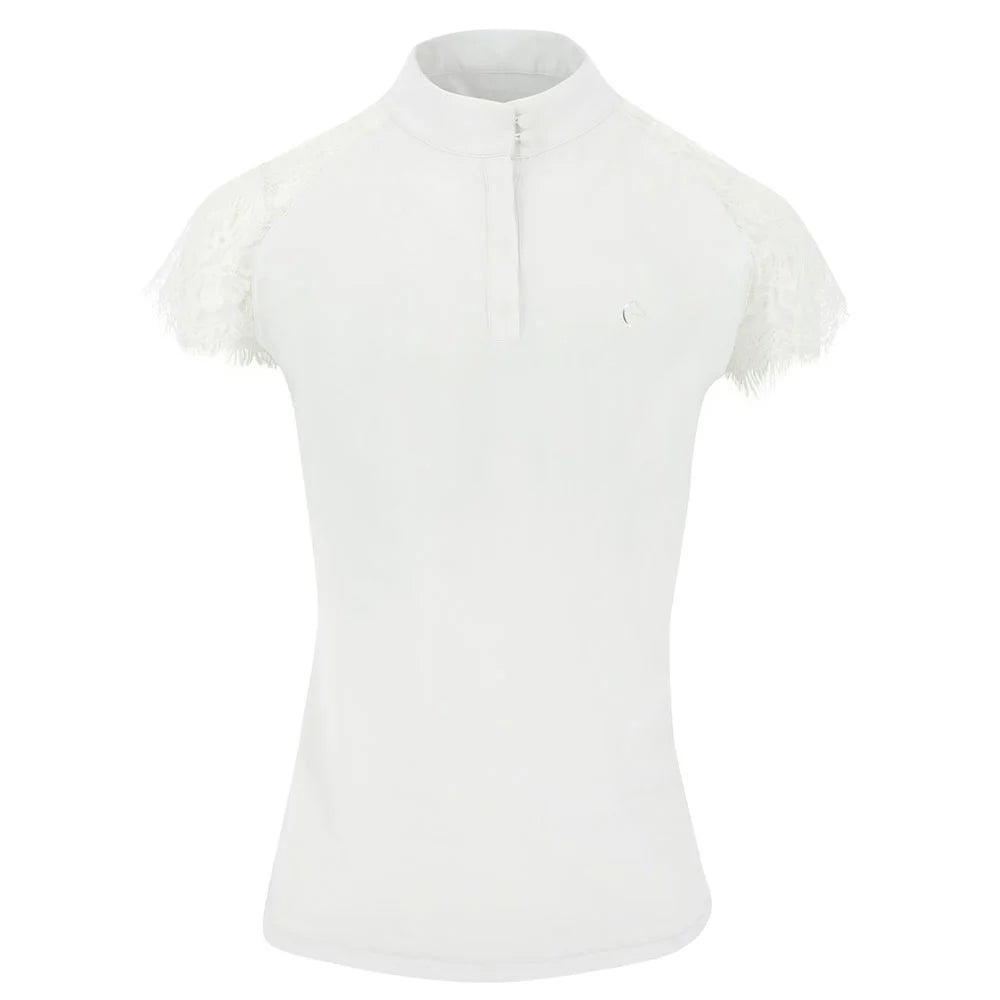 EQUITHÈME Hong Kong Show Polo – Women's Lace-Sleeve Elegance