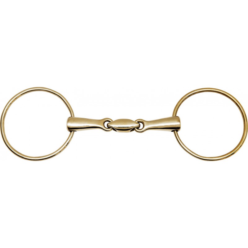Feeling Anatomic Large Rings Snaffle, German Silver