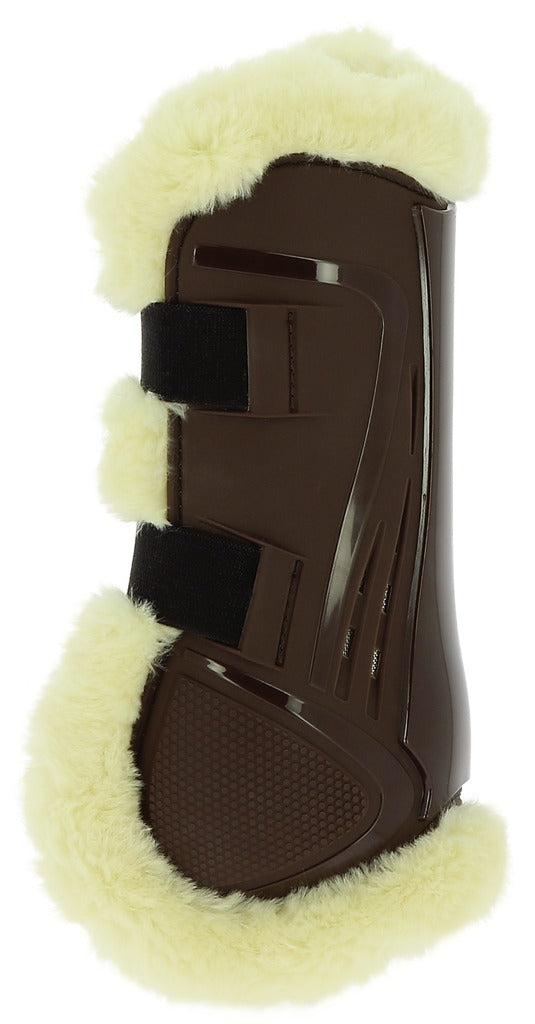 Norton XTR Button-Up Tendon Boots in Synthetic Sheepskin