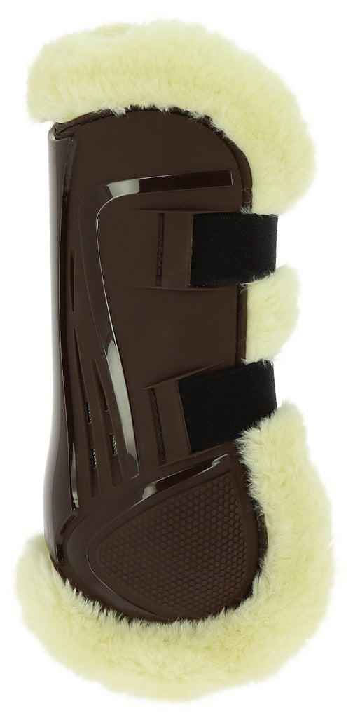 Norton XTR Button-Up Tendon Boots in Synthetic Sheepskin