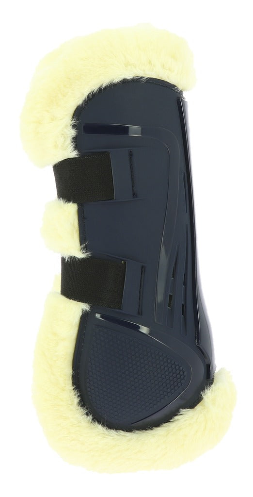 Norton XTR Button-Up Tendon Boots in Synthetic Sheepskin