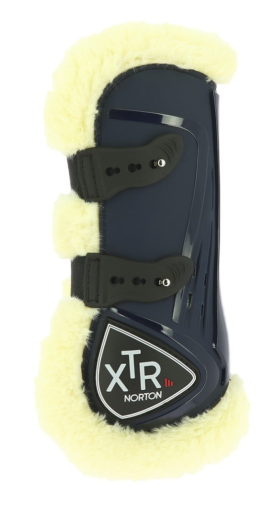 Norton XTR Button-Up Tendon Boots in Synthetic Sheepskin