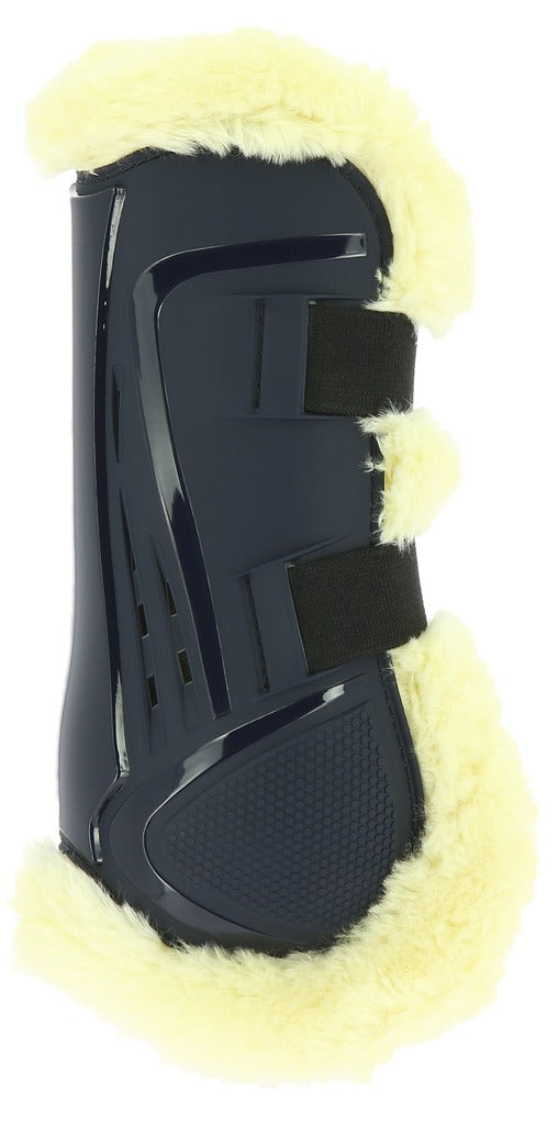 Norton XTR Button-Up Tendon Boots in Synthetic Sheepskin