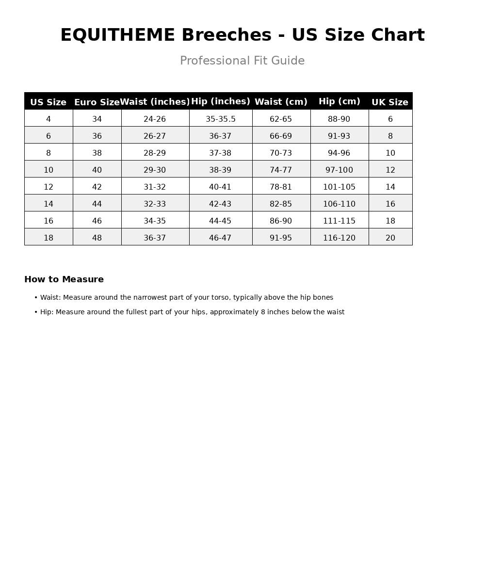 EQUITHEME Originals Jessie Breeches - UV Protection Technology