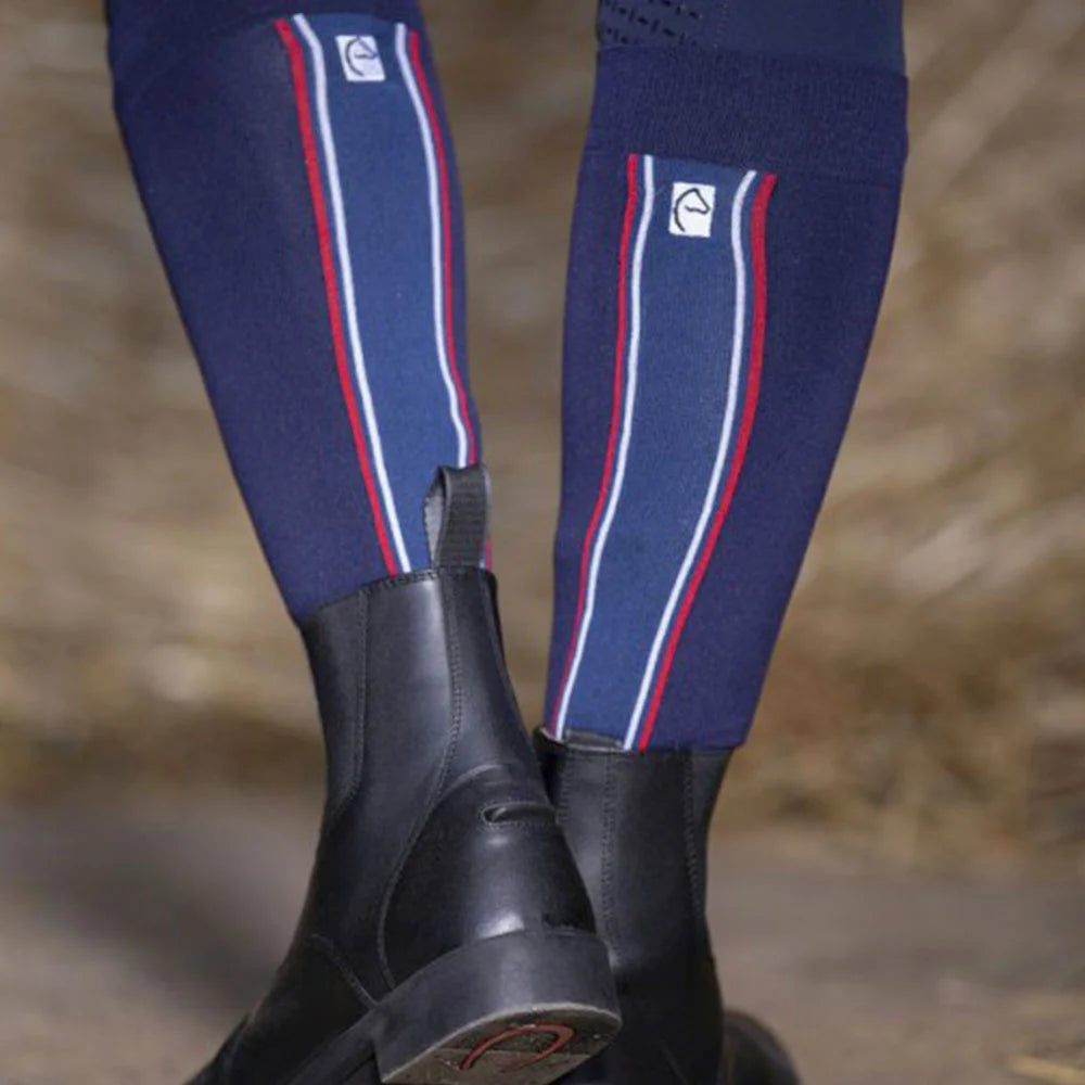 Equitheme Classic Blue/White/Red Socks