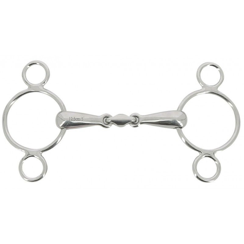 Feeling Anatomic Continental Gag Bit, 3-Ring Cheeks