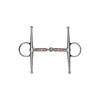 Feeling Satin Finish Stainless Steel Eggbutt Snaffle with Full Cheeks, with Rollers