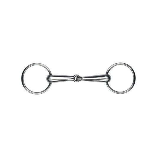 Feeling Satin Finish Stainless Steel Hollow Ring Snaffle