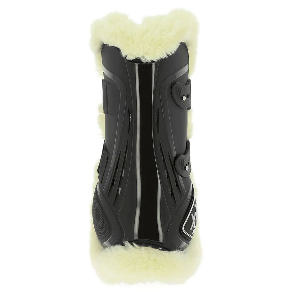 Norton XTR Button-Up Tendon Boots in Synthetic Sheepskin